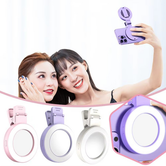 Led Fill Selfie Light With Mirror
